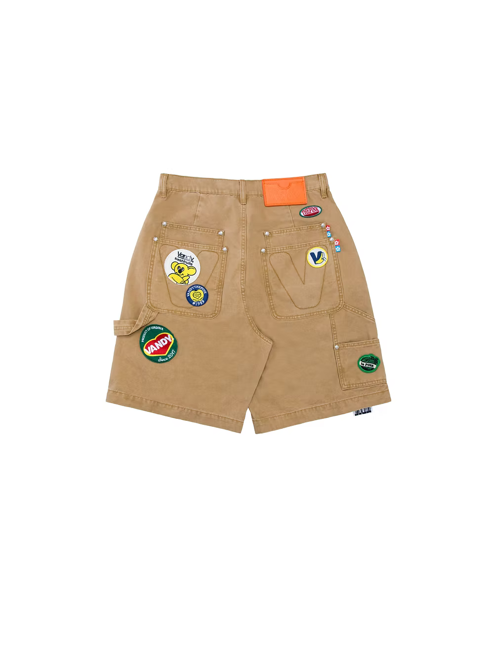 Fruit Patch Canvas Shorts TAN
