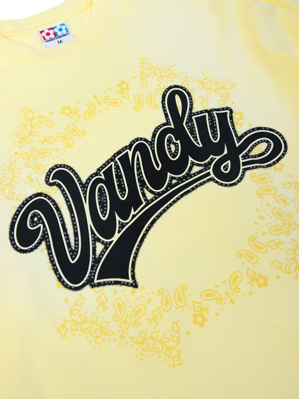 Script Paisley Long Sleeve WASHED YELLOW
