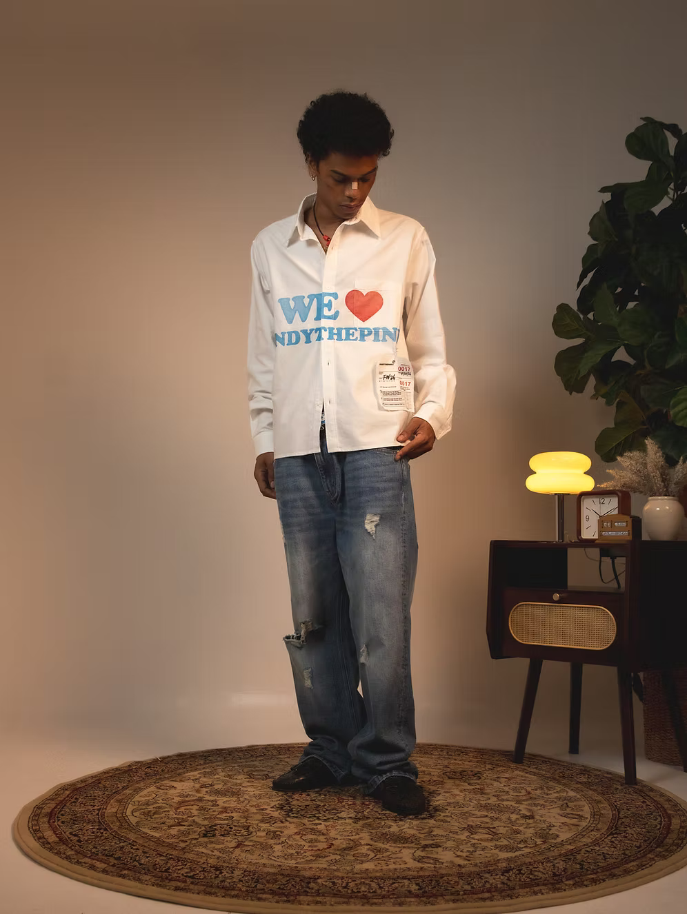 We Love VTP Button Up WHITE