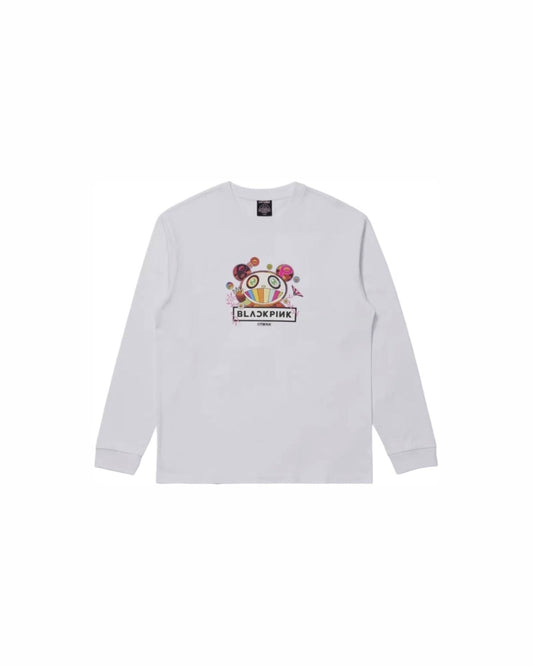 BLACKPINK TMKK Panda Long Sleeve Tee WHITE