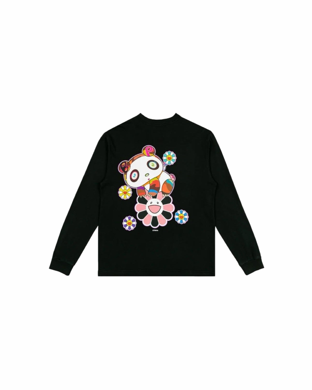 BLACKPINK TMKK Panda Flowers Longsleeve  BLACK