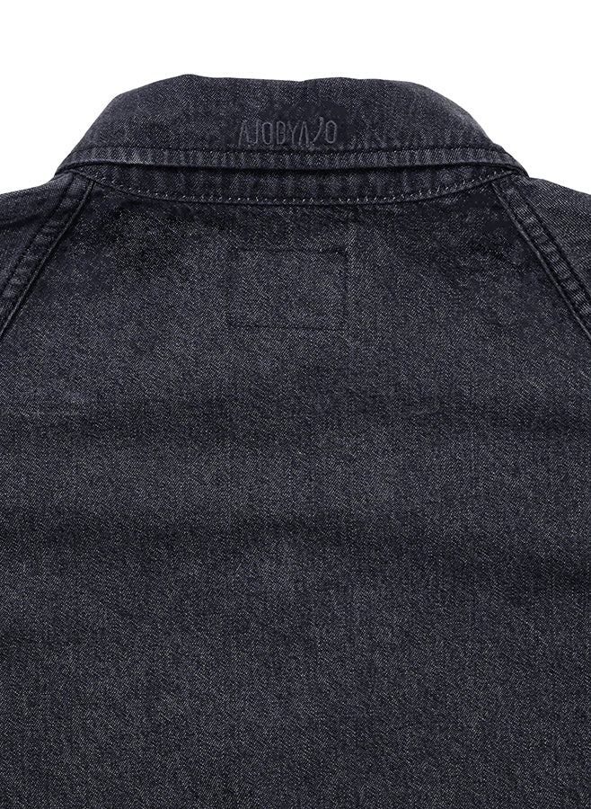 Batwing Washed Denim Shirt BLACK (Only 1 remaining)