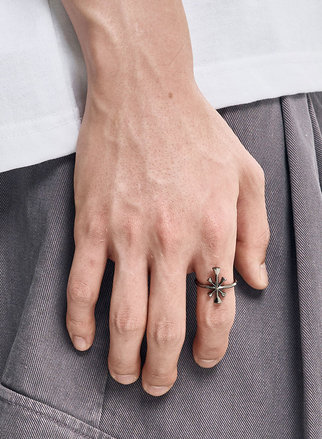 Cross Symbol Ring BLACK