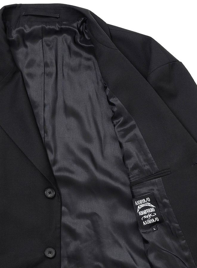 Wool Blend Expensive Oversized Jacket BLACK