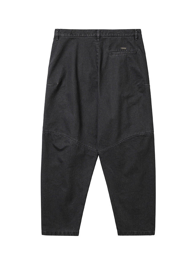Cationic Washed Cotton Pants CHARCOAL