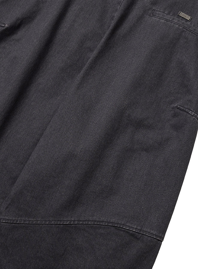 Cationic Washed Cotton Pants CHARCOAL