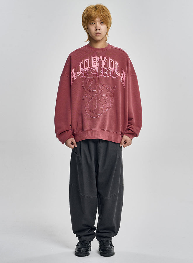 Cationic Washed Cotton Pants CHARCOAL