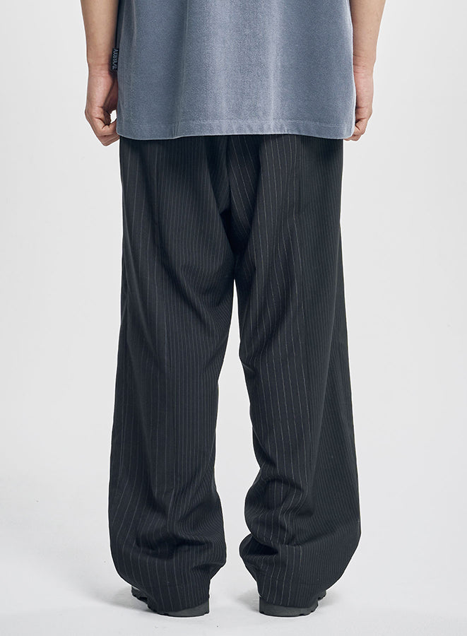 Quad Stripe Trousers BLACK