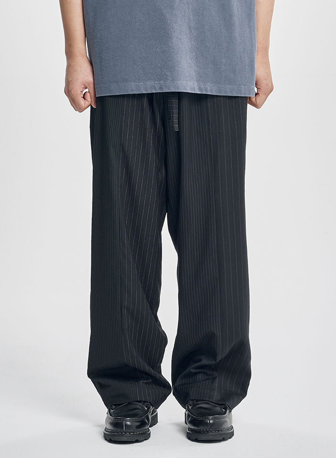 Quad Stripe Trousers BLACK