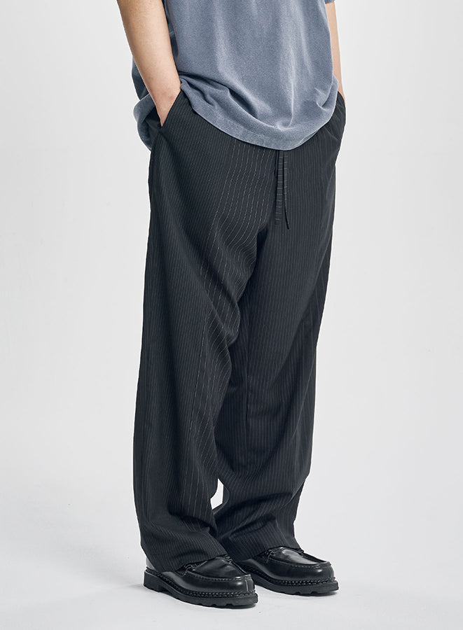 Quad Stripe Trousers BLACK