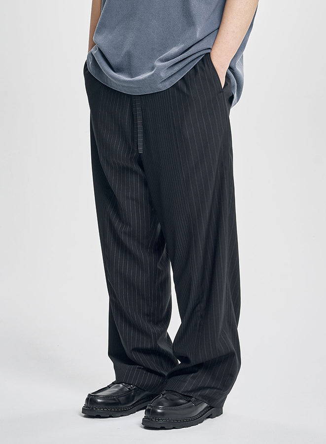 Quad Stripe Trousers BLACK