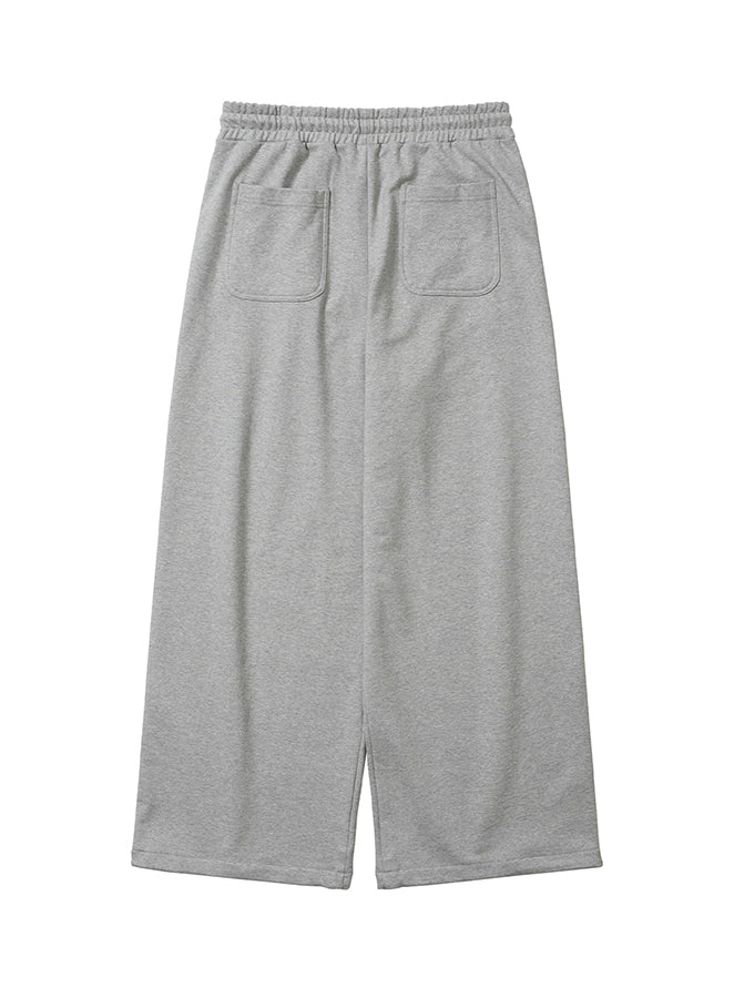 One Tuck Qulted Jersey Pants MELANGE GREY