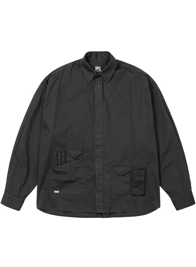 Cation Long Sleeve Utility Shirt BLACK