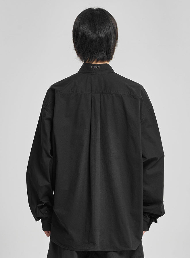 Cation Long Sleeve Utility Shirt BLACK