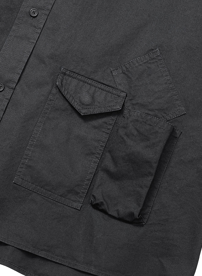 Cation Long Sleeve Utility Shirt BLACK