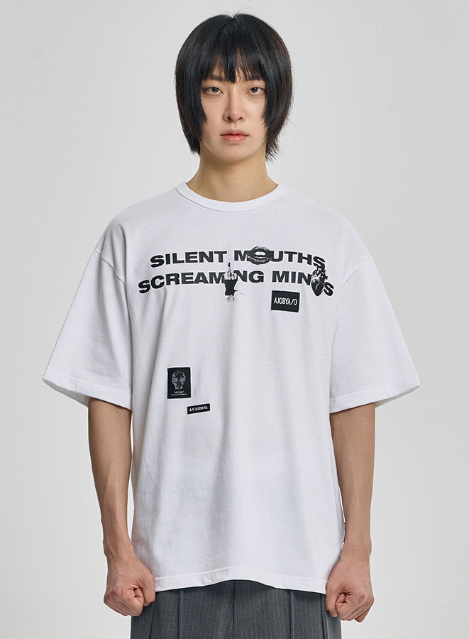 SMSM Slogan T-Shirt WHITE