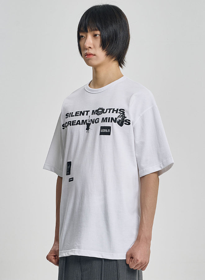 SMSM Slogan T-Shirt WHITE