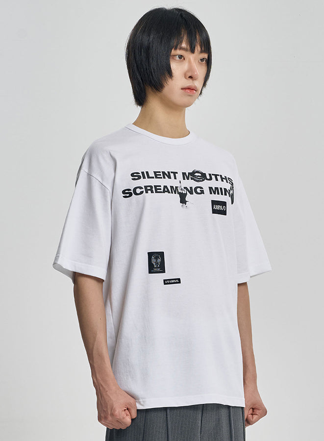 SMSM Slogan T-Shirt WHITE