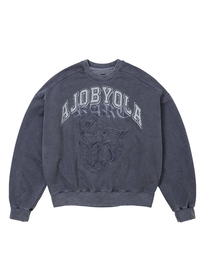 Rare University Washed Sweatshirt BLUE