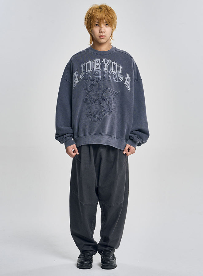 Rare University Washed Sweatshirt BLUE