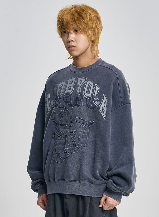 Rare University Washed Sweatshirt BLUE