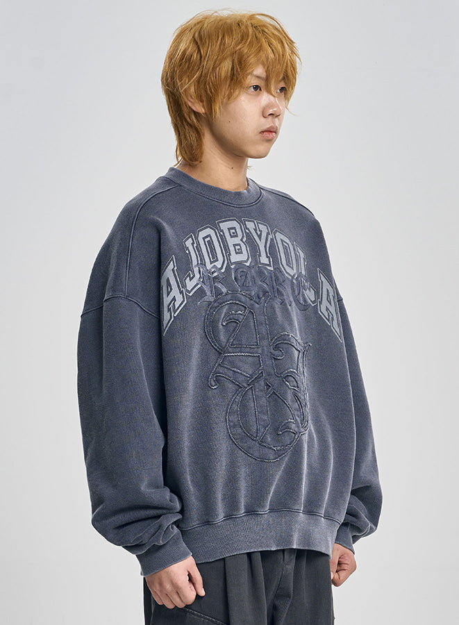 Rare University Washed Sweatshirt BLUE