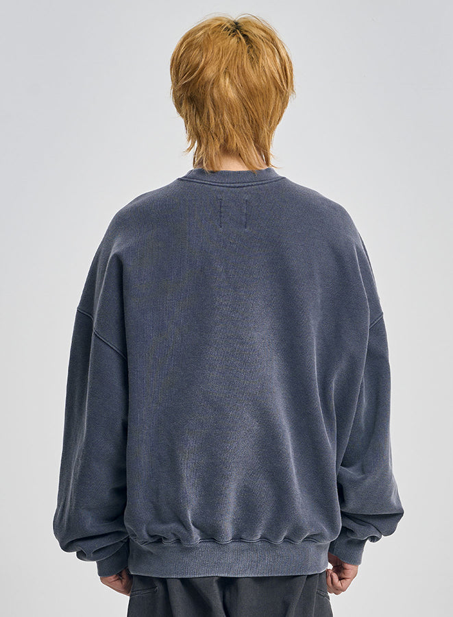 Rare University Washed Sweatshirt BLUE