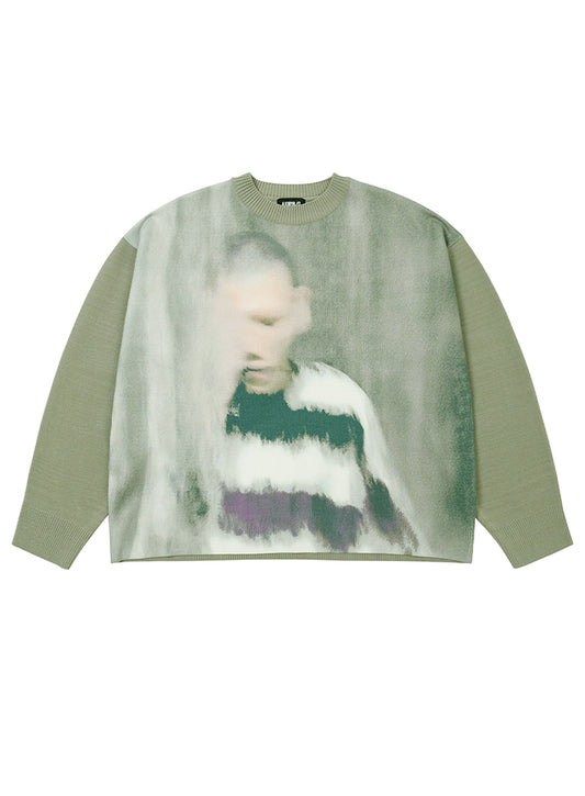 Jack a Dull Boy Watercolor Sweater MINT