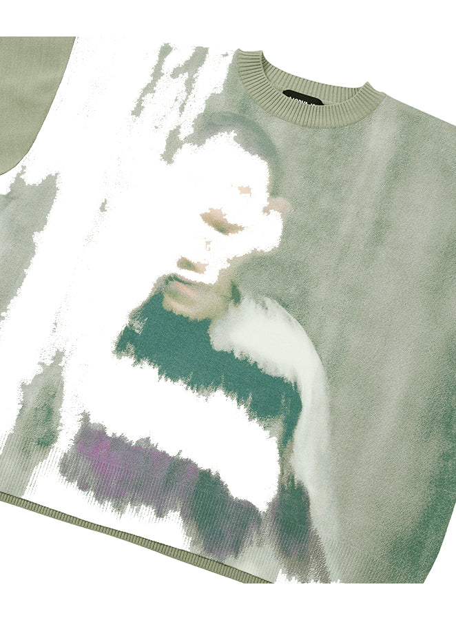 Jack a Dull Boy Watercolor Sweater MINT