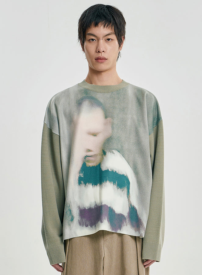 Jack a Dull Boy Watercolor Sweater MINT