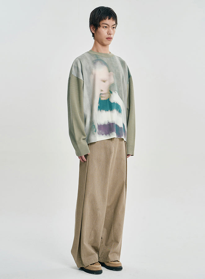 Jack a Dull Boy Watercolor Sweater MINT