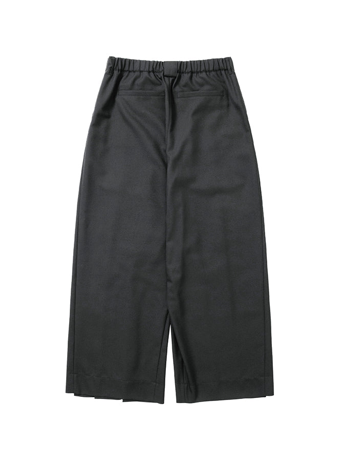 Wool Blend Hakama Pants BLACK