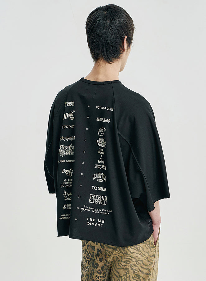 10th Anniversary Raglan T-shirt BLACK
