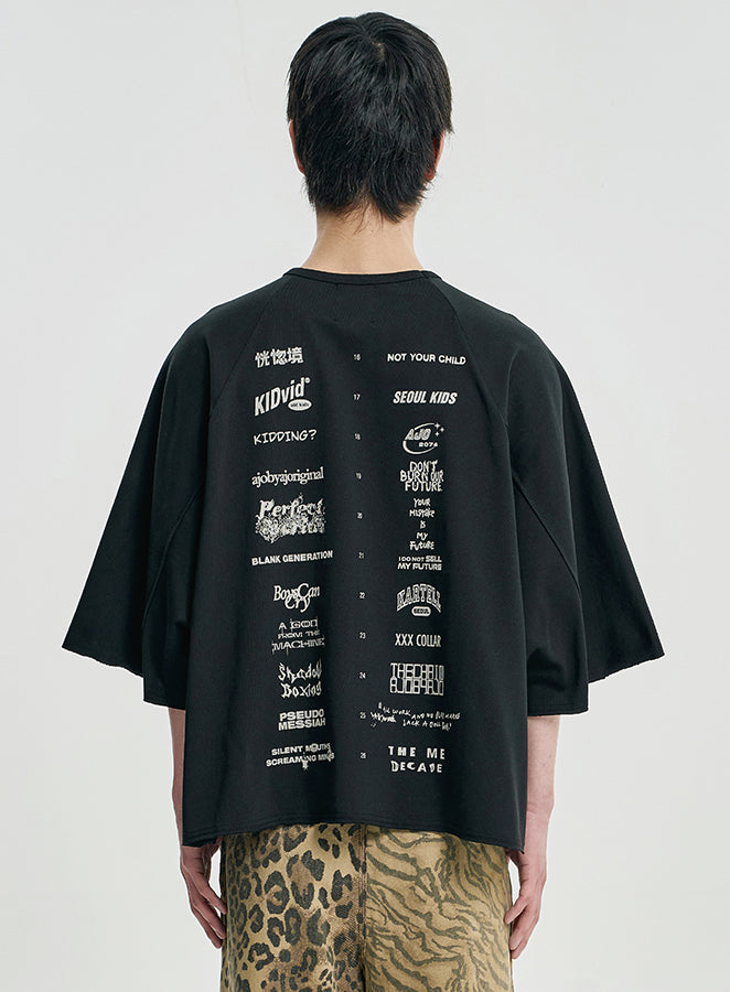 10th Anniversary Raglan T-shirt BLACK