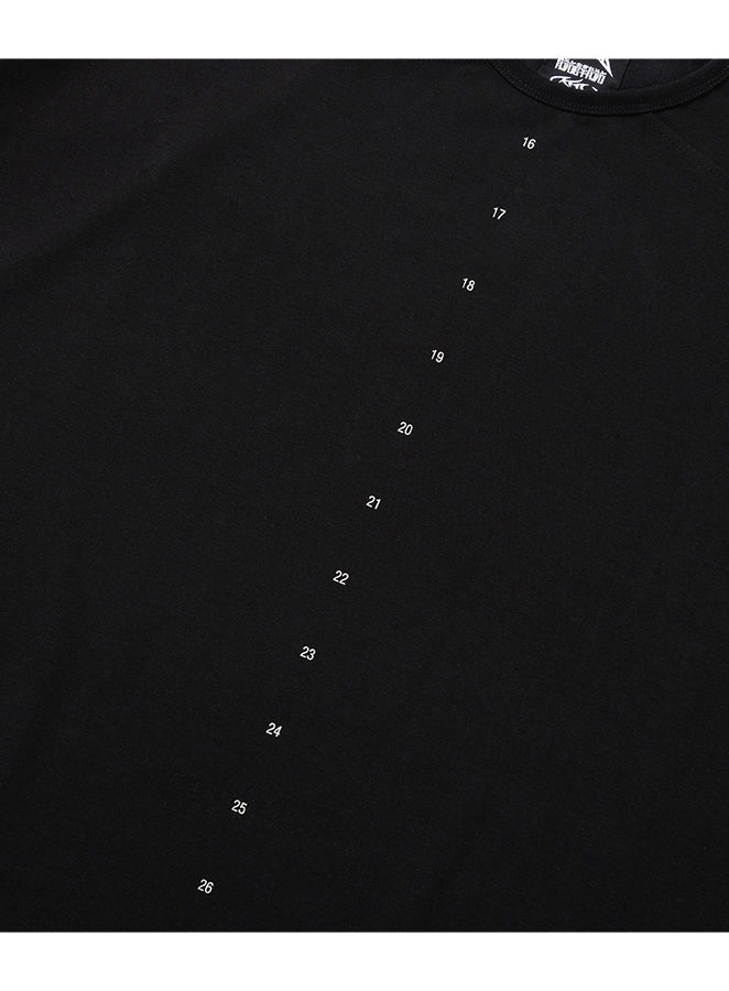 10th Anniversary Raglan T-shirt BLACK