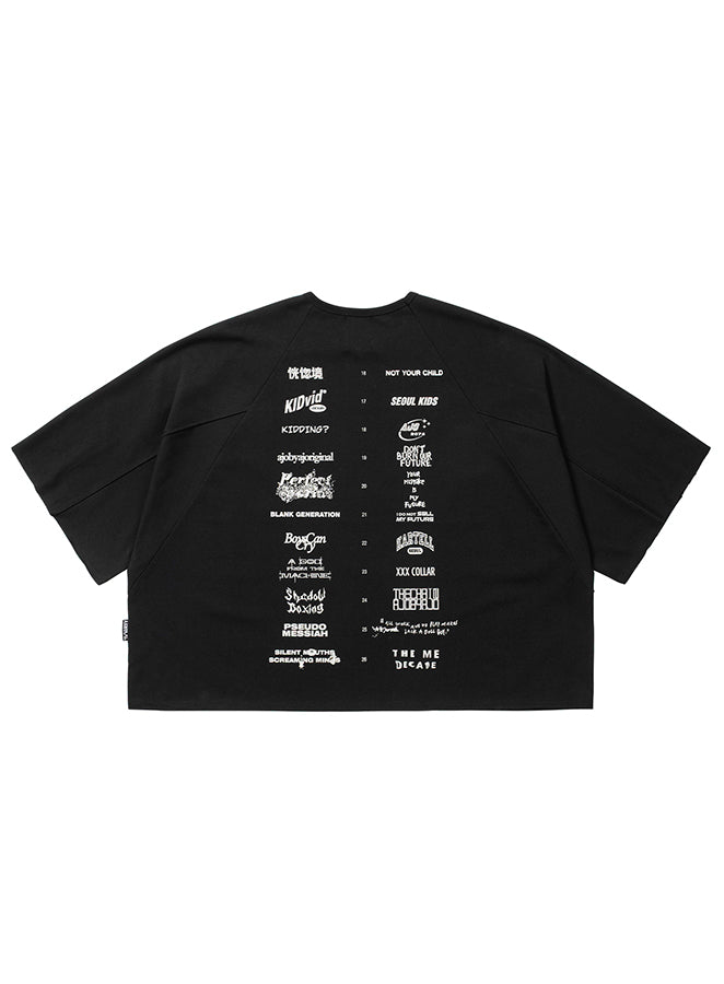 10th Anniversary Raglan T-shirt BLACK