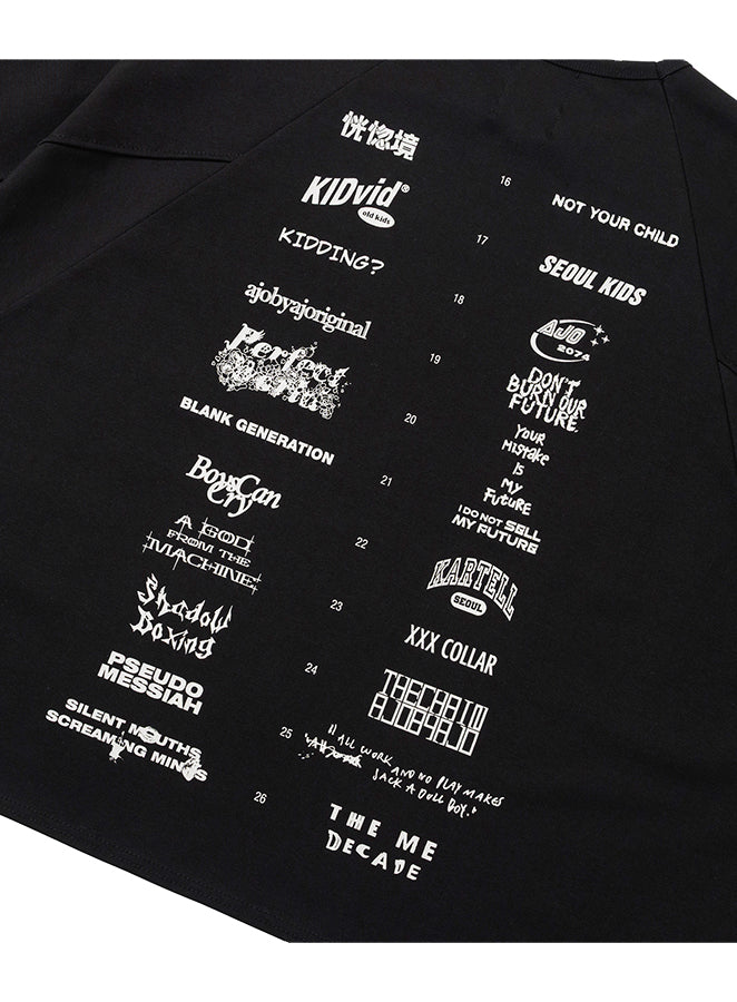 10th Anniversary Raglan T-shirt BLACK