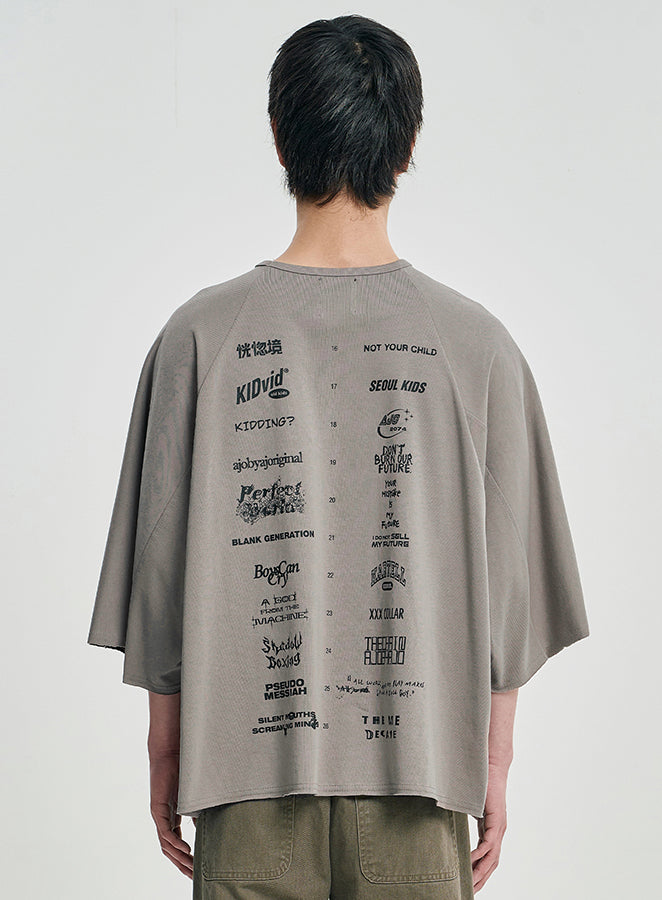10th Anniversary Raglan T-shirt WARM GRAY