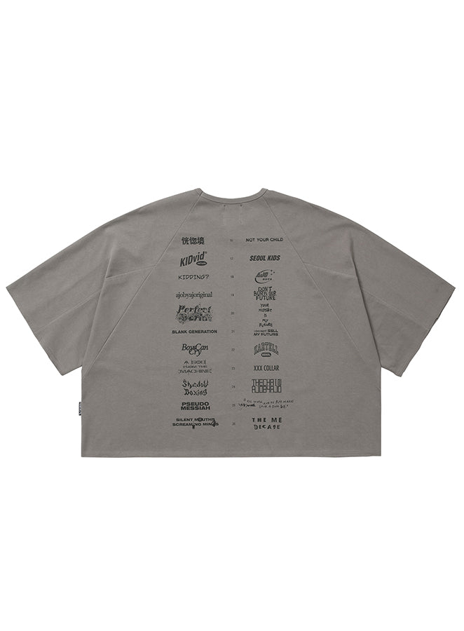 10th Anniversary Raglan T-shirt WARM GRAY