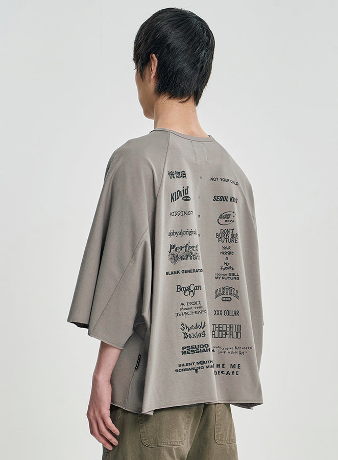 10th Anniversary Raglan T-shirt WARM GRAY