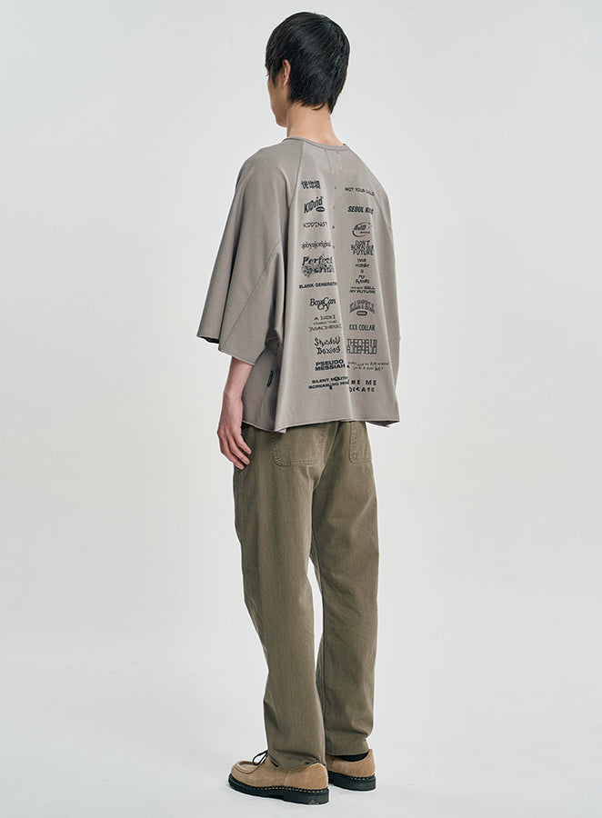 10th Anniversary Raglan T-shirt WARM GRAY
