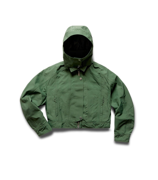 Waterproof Crop Rain Jacket DARK SAGE