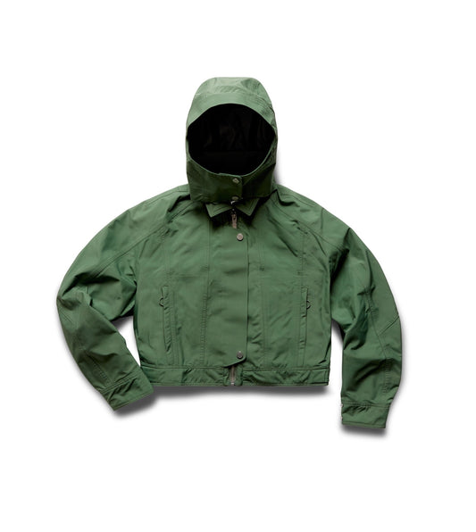 Waterproof Crop Rain Jacket DARK SAGE