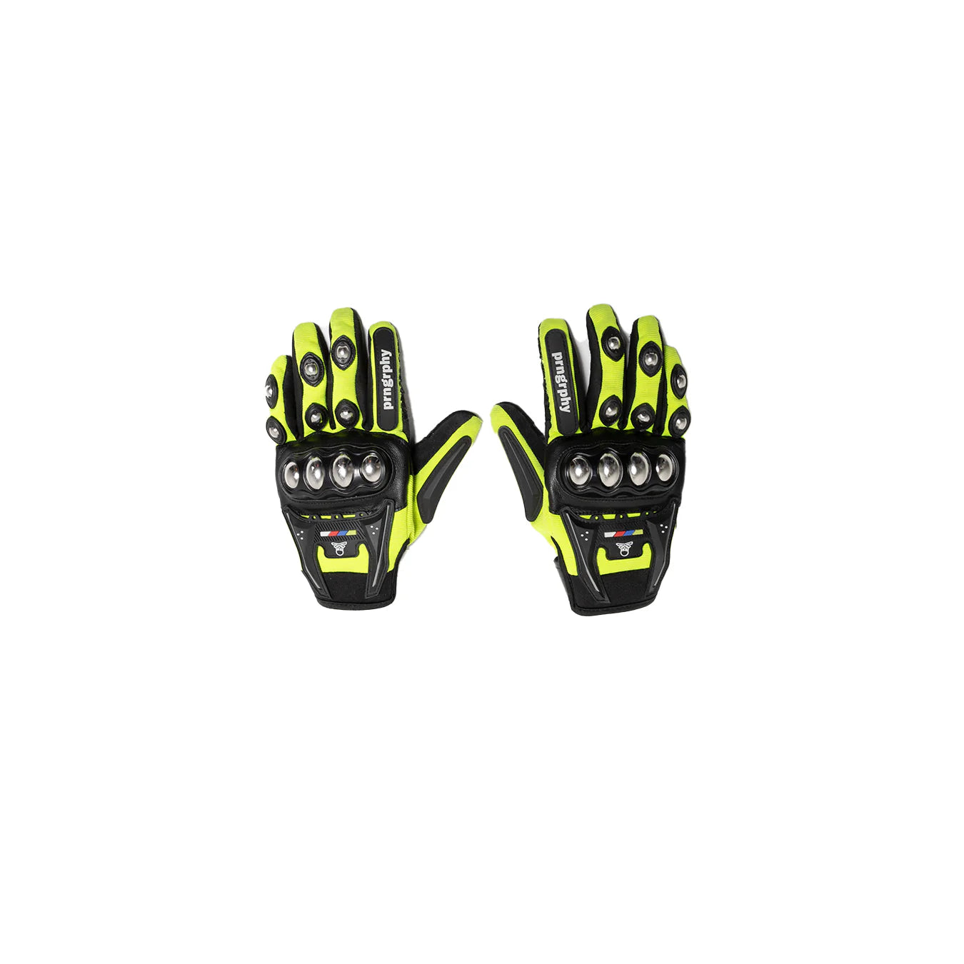 RIOT! Moto Gloves NEON YELLOW