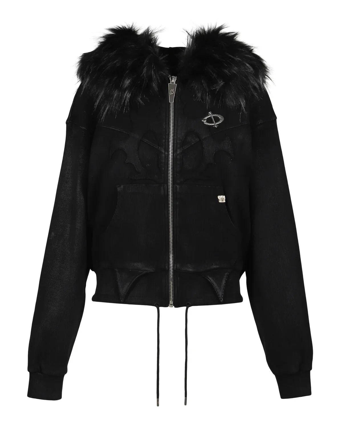 Molar Fur Zip-UP BLACK