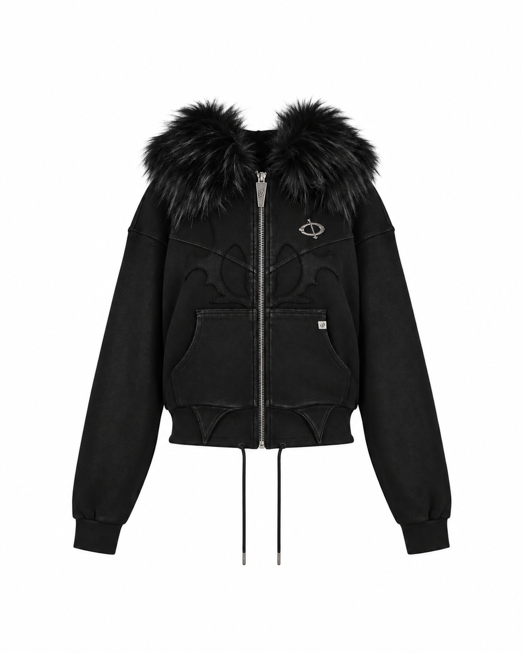 Molar Fur Zip-UP BLACK