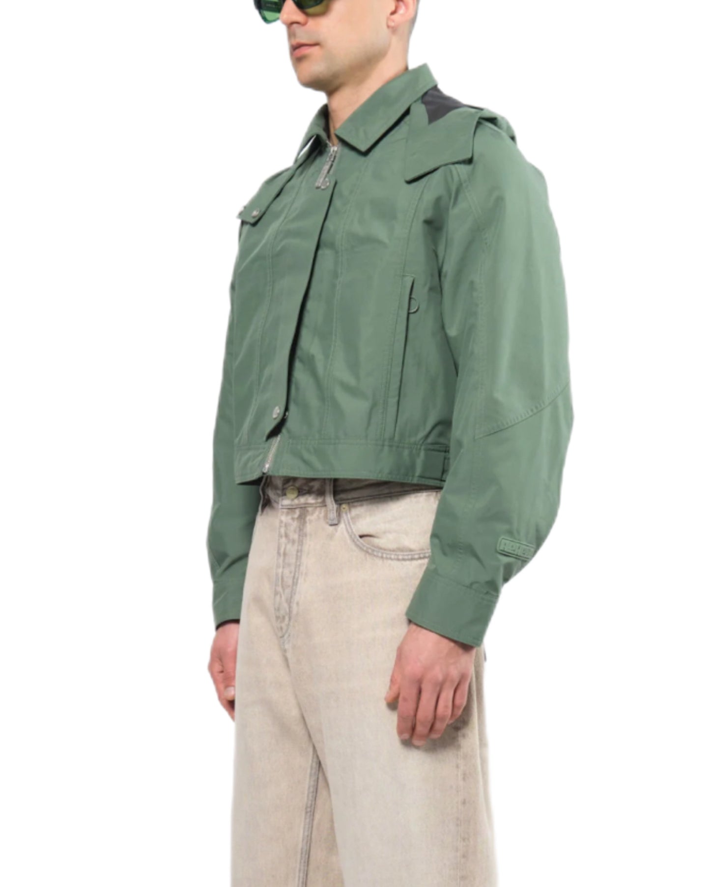 Waterproof Crop Rain Jacket DARK SAGE