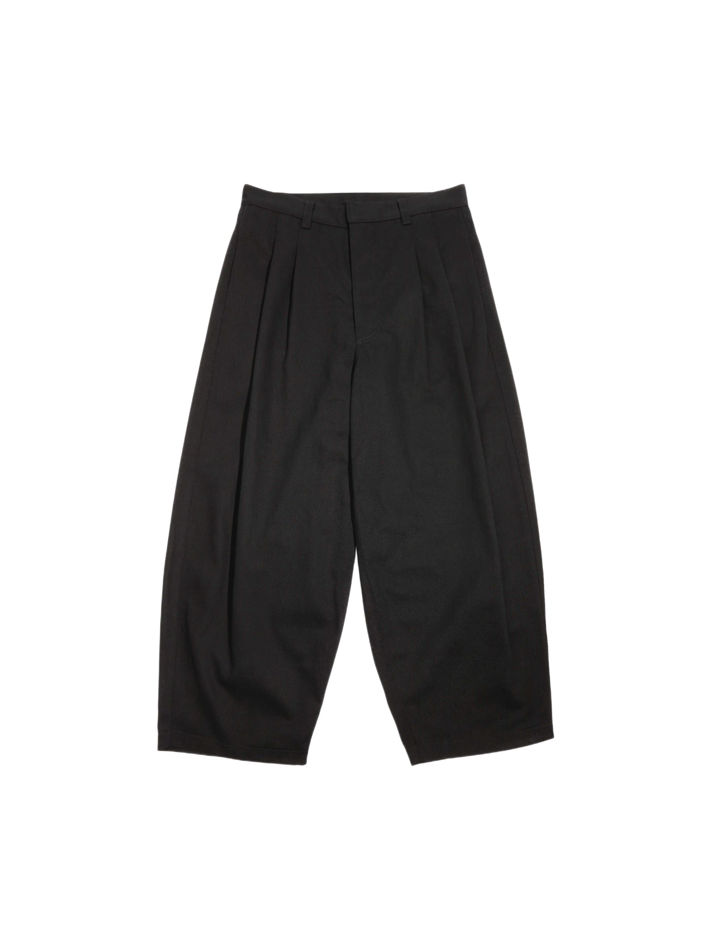 Double Pleated Denim BLACK