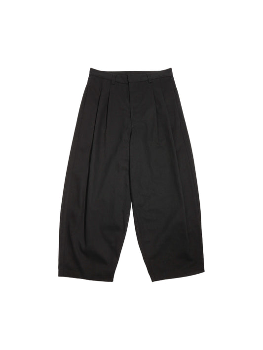 Double Pleated Denim BLACK