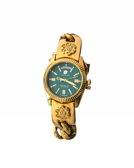 "SOLANA" Quality Time Watch 36mm VERDANT GOLD